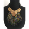 Collier ras-du-cou en perles fabrication artisanale