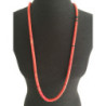 Collier sautoir rouge