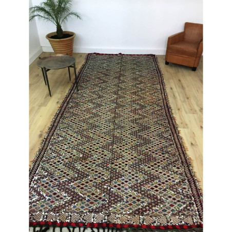 Grand tapis d'exception berbère ancien