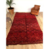Sublime tapis berbère Beni M'Guild rouge bordeaux