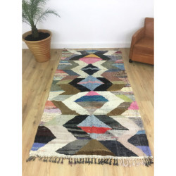 Ancien tapis berbère noué à la main