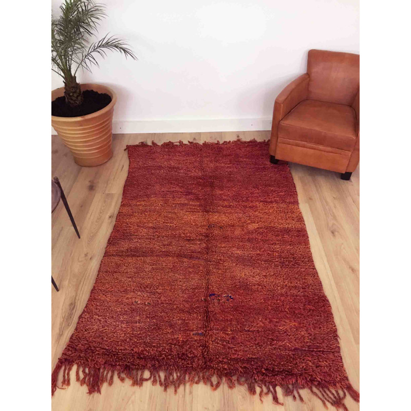 Tapis Beni M'Guild dégradé rouge orangé