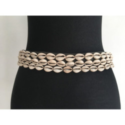 Ceinture refaite avec de véritables coquillages