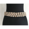 Ceinture refaite avec de véritables coquillages