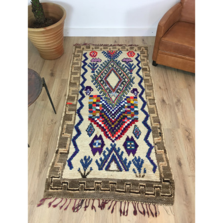 Tapis berbère Boujad coloré motifs ethniques
