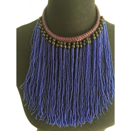 Collier berbère ras-du-cou en perles