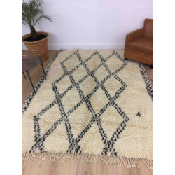 Ancien tapis Beni Ouarain motifs géométriques