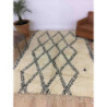 Ancien tapis Beni Ouarain motifs géométriques