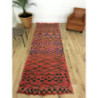 Tapis de couloir berbère ancien fait-main