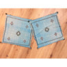 Housses de coussins berbères Sabra bleu