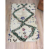 Tapis ancien Azilal laine et fils de coton colorés