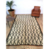 Tapis berbère Beni Ouarain fait-main motifs zigzags