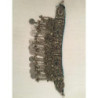 Collier berbère très ancien en argent orné de pierres de couleurs