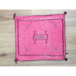 Housse de coussin berbère Sabra rose