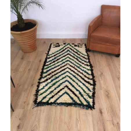 Tapis berbère Azilal composition originale laine et coton