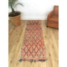 Tapis berbère ancien rosé et marron